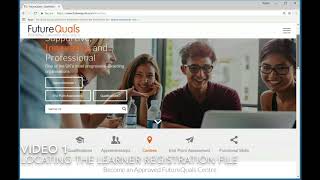 Locating the learner registration file