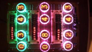 Nixie Tubes World Clock - automatic locations changing