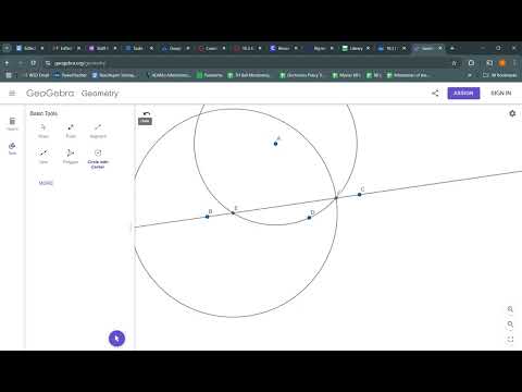 10-3 Constructing Perpendicular and Parallel Lines Using Geogebra Compass and Straight Edge