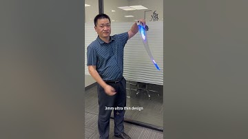 Hottest flexible LED transparent film screen in 2023 #flexibledisplay #ledtransparentscreen