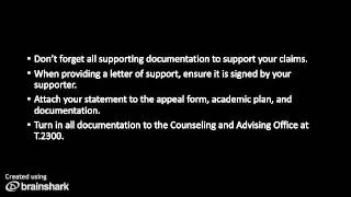 How to Write an Appeal Statement