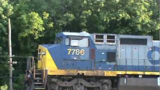 csx mixed brunswick c40-8 m