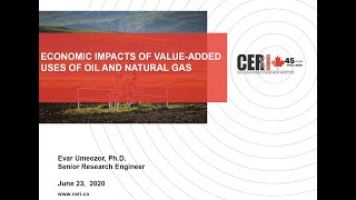 CERI Webinar: Economic Impacts of Value Added Uses of Oil and Natural Gas