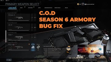 MW and warzone Season Six Armory bug Fix (change blueprint bug fix)