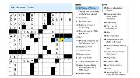 The December 8, 2016 New York Times Crossword by D...