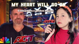 AGT 2024| Beautiful girl performing celine dion song “My Heart Will Go On” With a melodious voice