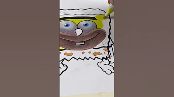 SPONGEGAR DRAWING #artbydre #artshorts #artshortvideo #create #creative #draw #spongebob #sketcharr