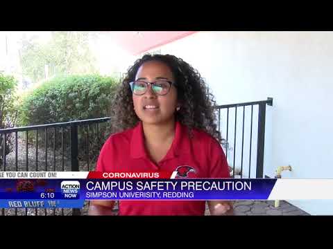 Students back on campus at Simpson University for the first time months