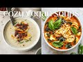 cozy vegan soups [loaded baked potato &amp; vodka tortellini]