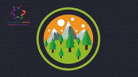 Adobe illustrator - Flat Design Tutorial - Create a Mountain illustraton using Simple Technique