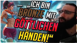 Mit GÖTTLICHEN HÄNDEN am HARDSTOMPEN in PISSLOW?! Bronze Top Coaching [League of Legends Deutsch]