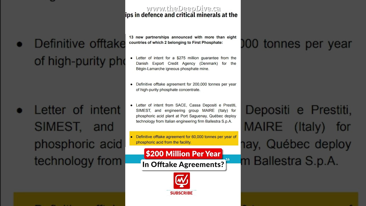 $200 Million Per Year In Offtake Agreements | John Passalacqua - First Phosphate