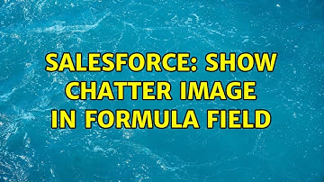 Salesforce: Show Chatter image in Formula field