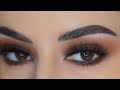 |مكياج سموكي بني سهل جدا للمبتدئين مناسب للاعياد ورأس السنة🤎 | easy brown smokey eyes for beginners