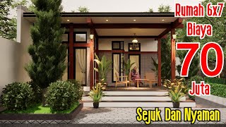 Ini Dia! Rumah Nyaman 70 Jutaan kombinasi bata & grc yg selama ini kalian cari (TINY HOUSE 6X7 M)