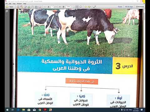 شرح درس الثروة الحيوانية والسمكية فى الوطن العربى