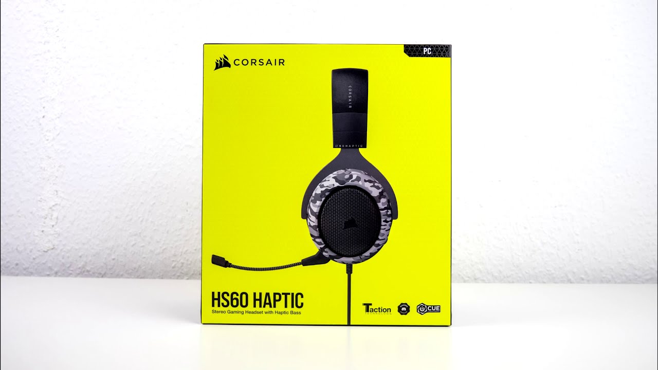 Corsair HS60 HAPTIC Gaming-Headset Review / Testaufnahme - YouTube