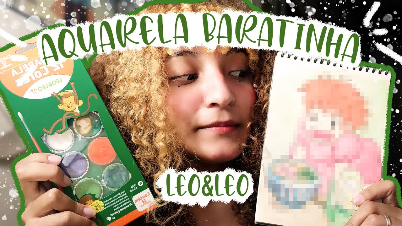 PINTANDO COM AQUARELA DE 10 REAIS | será que deu certo?