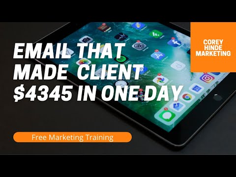 Email That Made Client 4345 In One Day Secret Email Marketing System