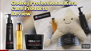 Godrej Professional Keracare Shampoo, Hair Mask And Acai Oil Review Keratin Treated Hair Products.