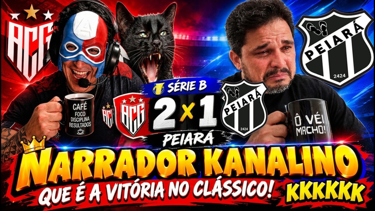 Narrador Kanalino, quer  a vitória no clássico. KKKKKK.