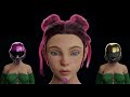 Turning 2D NFT collection into 3D - Skvllpvnks Girl&#39;s Masks Creation process