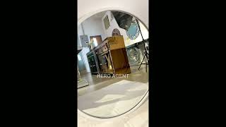 Mirror Iron Wall Decoration A2249 By Hero Agent (PUSAT BORONG HERO)