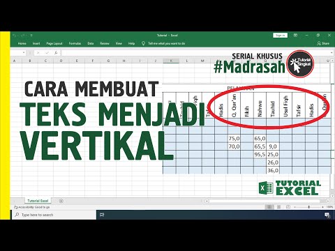 Video: Cara Mengubah Arah Teks Di Excel