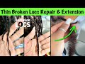 Repairing broken and thinning dreadlocks using instant crochet locs method