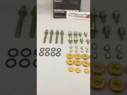 Skunk2 b series valve cover washer kit gold