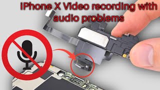 iPhone x Video recording with audio problems