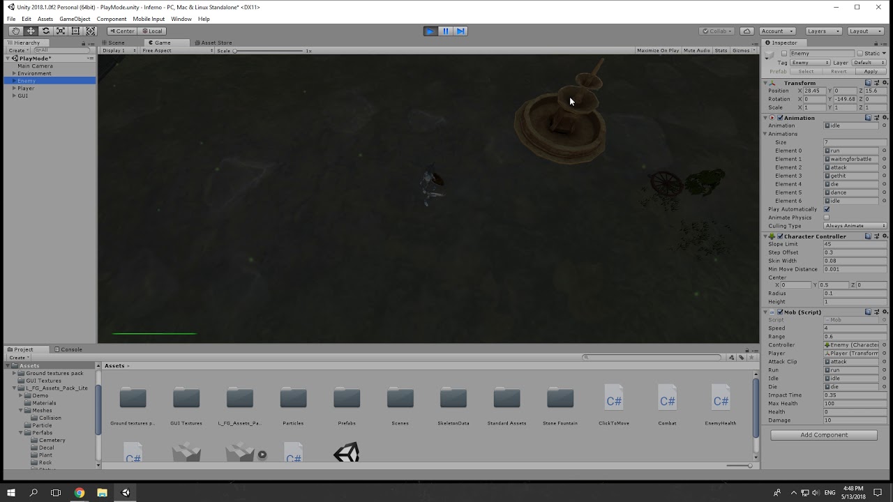 RPG game in Unity - Dev diary 2 - YouTube
