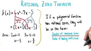The Rational Zero Theorem - College Algebra
