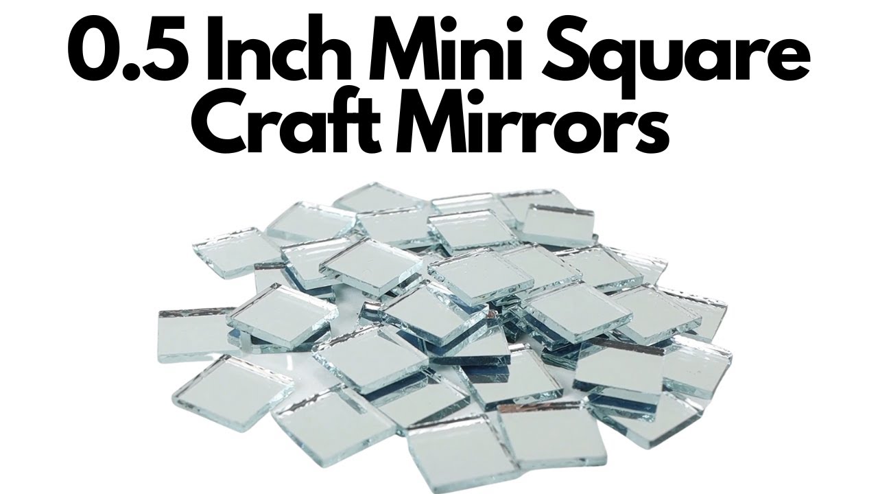 0 5 inch Tiny Mini Small Square Craft Mirrors 100 Pieces 