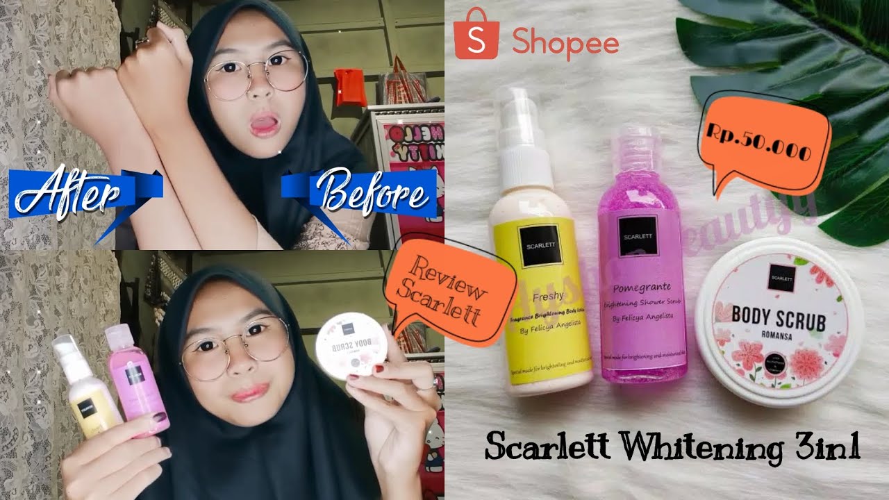 SHOPEE HAUL & REVIEW SCARLETT WHITENING MINI 3in1 - YouTube