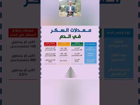 معدلات السكر في الدم