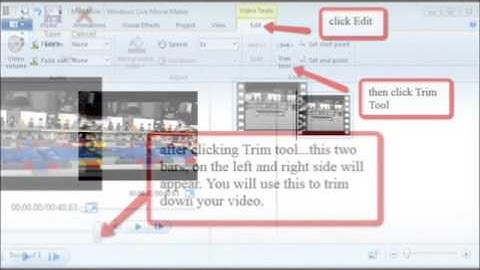 Trimming Down a Video File Using Windows Live Movie Maker