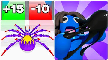 Venom Run 3D vs Spider Run - Gameplay Walkthrough (Max Level, All Math Games)