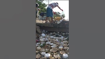 Important of Garbage Collection  from Culvert pipe #shorts #cleaning #real and uuî