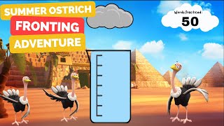 Fronting Summer Ostrich Artic Adventure | Free Speech  Pathology Articulation Activity for Fronting