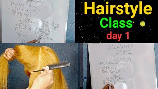 Professional Hairstyle Class Day 1 Full Theory With Practice ||By Salonfact