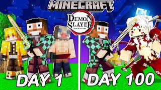 Minecraft, I Survived 100 Days as DEMON SLAYER in Minecraft || Minecraft Mods || Minecraft gameplay screenshot 5