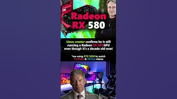Linux creator is still running a ten year old RX 580 GPU