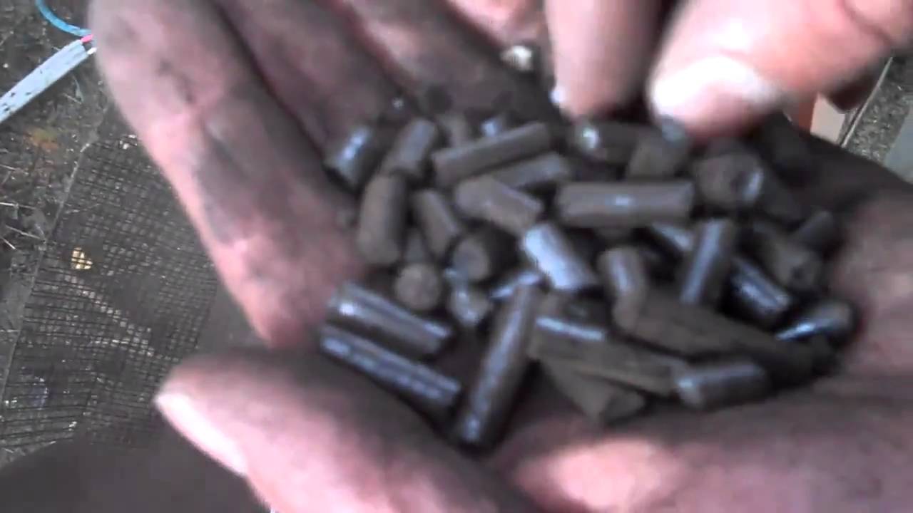 Making Coal Pellets for Use in Pellet Stoves - YouTube