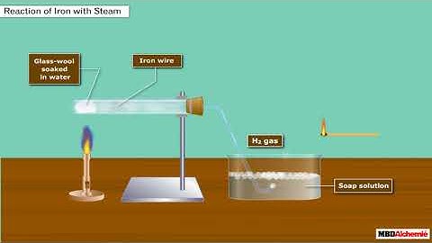 Science | Metal and Non-Metals | Reaction of Iron with Steam