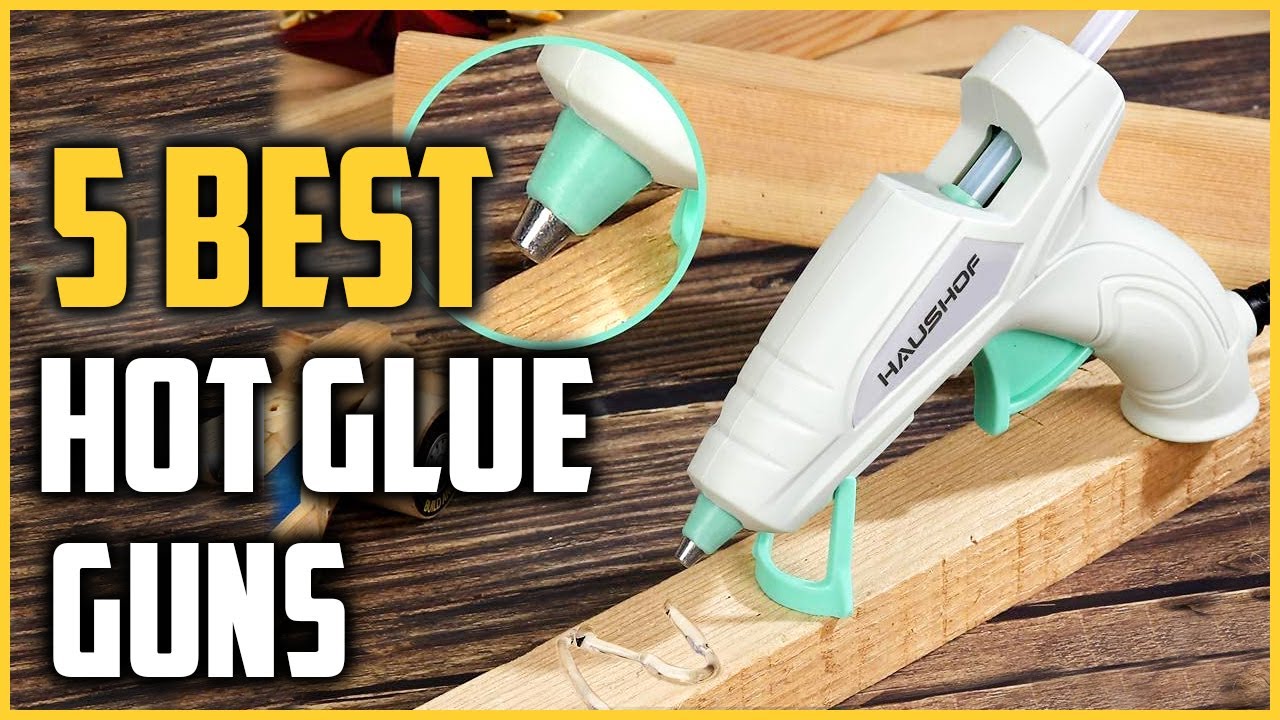 HAUSHOF Cordless Hot Glue Gun with 20 Pcs Full Size Glue Sticks