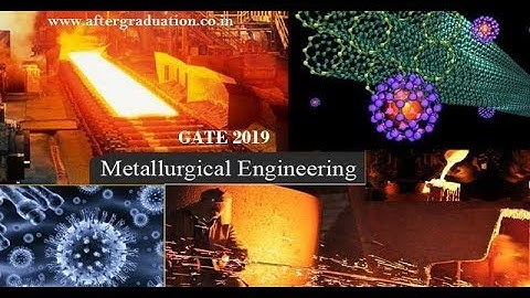 GATE 2019 Metallurgical Engineering Syllabus And MT Exam