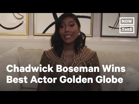 Chadwick Boseman's Wife Accepts His Golden Globe Award