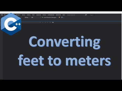 Ex 7 | C++ feet to meter conversion program