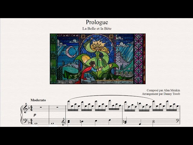 Prologue - Beauty And The Beast (piano sheet music) - YouTube prologue-beauty-and-the-beast-piano-sheet-music-youtube